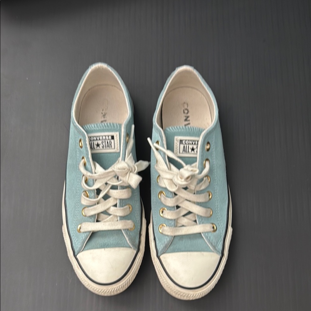 Converse Leather Blue  Sneakers